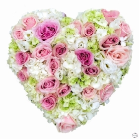 Hydrangea & Rose Heart