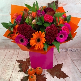 pumpkin-spice-handtie-bouquet-aqua-packedautumn-flowers-delivery-strood-rochester-medway-kent