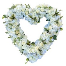 white-hydrangea-open-heart-funeral-flowers-tribute-strood-rochester-medway-kent