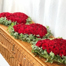 Rose Trio Coffin Hearts