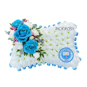 football-pillow-manchester-city-funeral-flowers-tribute-delivered-strood-rochester-medway-kent