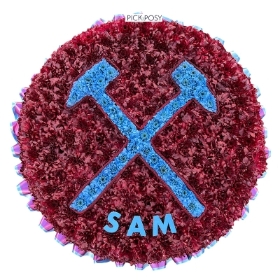 west-ham-hammers-posy-pad-funeral-flowers-tribute-wreath-delivered-strood-rochester-kent