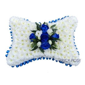 Blue & White Based Pillow