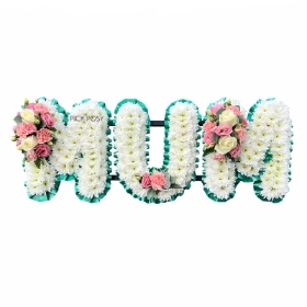 based-emerald-green-pink-white-based-mum-funeral-flowers-tribute-delivered-strood-rochester-medway-kent