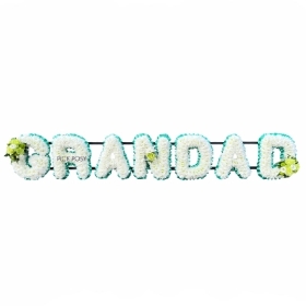 grandad-green-white-roses-letters-funeral-flowers-tribute-delivered-strood-rochester-medway-kentdad-roses-letters-funeral-flowers-tribute-delivered-strood-rochester-medway-kent
