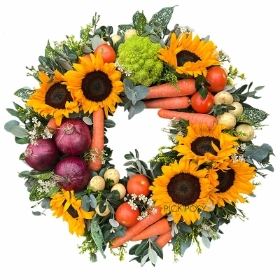 veg-vegetable-wreath-ring-funeral-tribute-delivered-strood-rochester-medway-kent