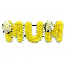 yellow-mum-momma-mummy-letters-funeral-flowers-wreath-tribute-delivered-strood-rochester-medway-kent 